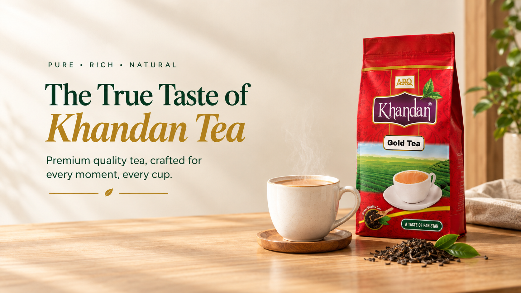 Khandan Tea the true taste of Khandan Tea. Premium quality tea, crafted for every moment, every cup.
